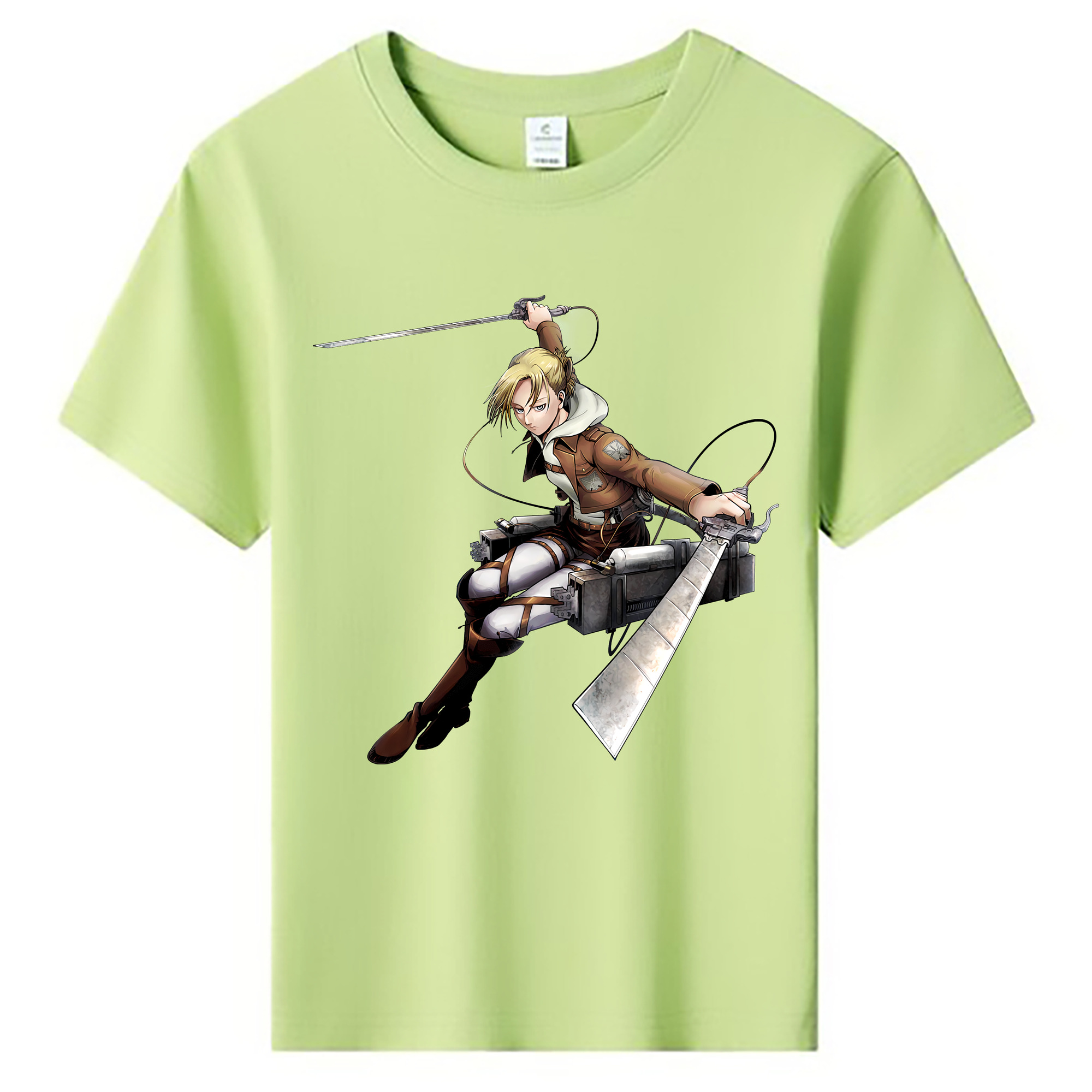 （画像用） 進撃の巨人 アニ・レオンハート Attack on Titan Annie Leonhart 綿100％キッズTシャツ（フロントプリント）